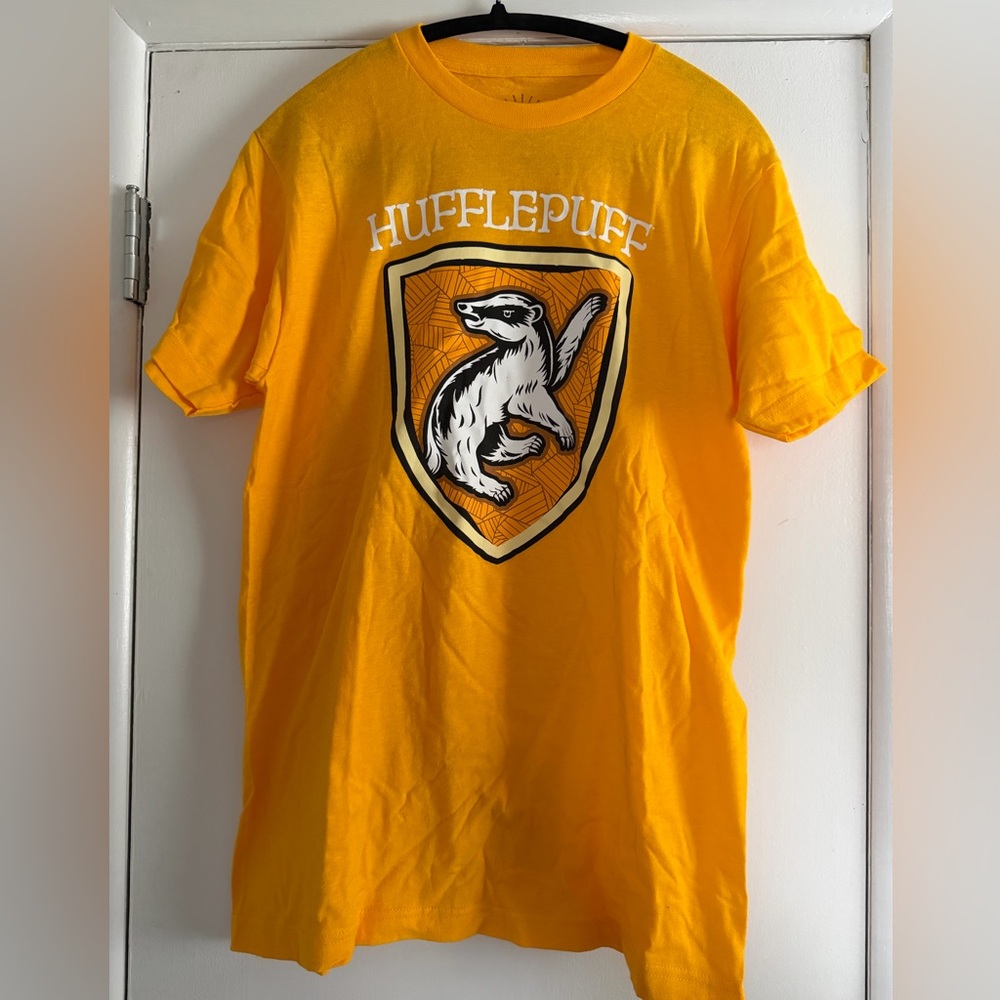 Harry Potter Hufflepuff Yellow Graphic T-Shirt